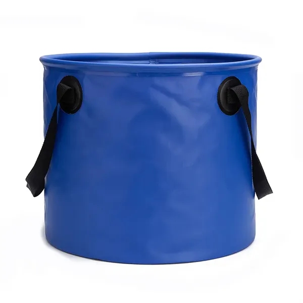 9L PVC Tarpaulin Camping Picnic Collapsible Water Bucket - 9L PVC Tarpaulin Camping Picnic Collapsible Water Bucket - Image 6 of 7
