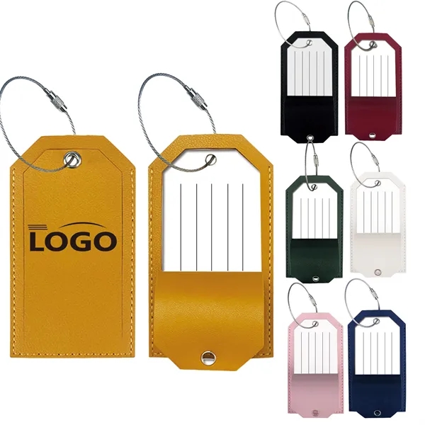 Custom Label leather luggage Tag - Custom Label leather luggage Tag - Image 0 of 9