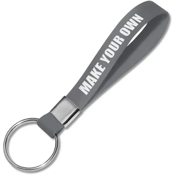 Soft Glow In The Dark Silicone Wristbands Loop Keychain - Soft Glow In The Dark Silicone Wristbands Loop Keychain - Image 1 of 7