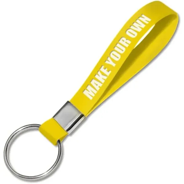 Soft Glow In The Dark Silicone Wristbands Loop Keychain - Soft Glow In The Dark Silicone Wristbands Loop Keychain - Image 4 of 7