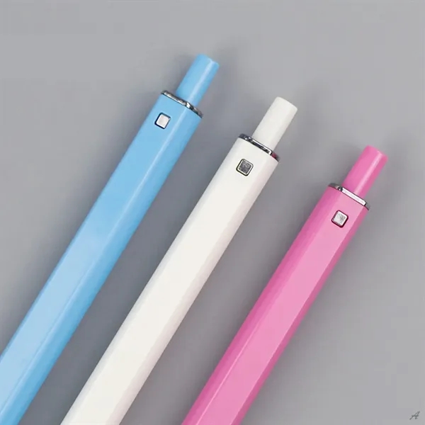 Solid Color Retractable Straight Ballpoint Pen - Solid Color Retractable Straight Ballpoint Pen - Image 2 of 18