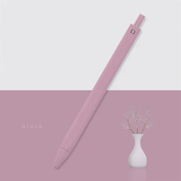 Solid Color Retractable Straight Ballpoint Pen - Solid Color Retractable Straight Ballpoint Pen - Image 10 of 18