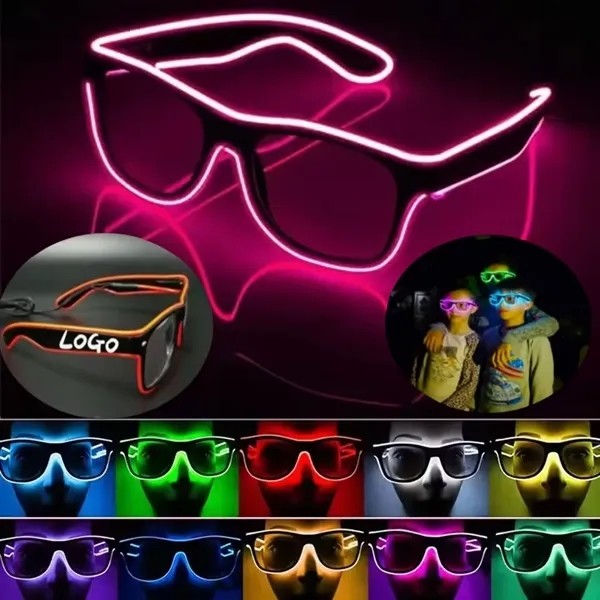 LED Light Up Glasses Multi-Color Glow in the Dark for Party - LED Light Up Glasses Multi-Color Glow in the Dark for Party - Image 0 of 4