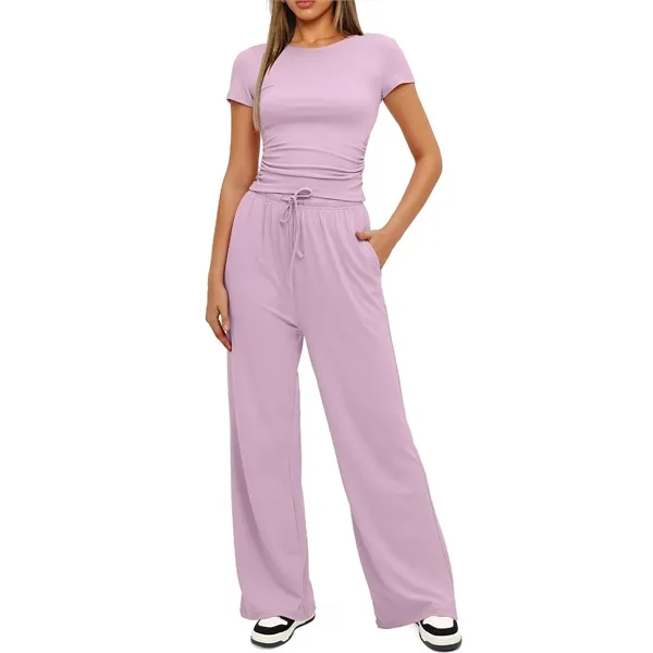 Women's 2 Piece Outfits Lounge Sets - Women's 2 Piece Outfits Lounge Sets - Image 3 of 10