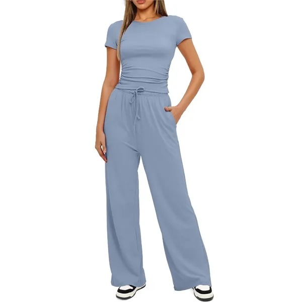 Women's 2 Piece Outfits Lounge Sets - Women's 2 Piece Outfits Lounge Sets - Image 4 of 10