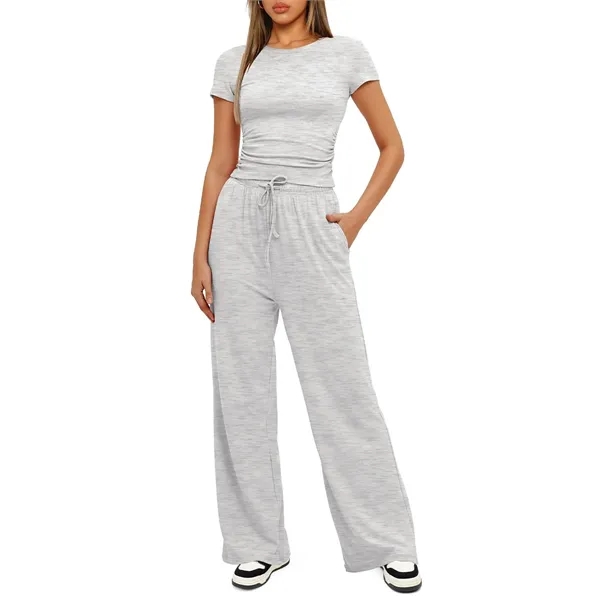 Women's 2 Piece Outfits Lounge Sets - Women's 2 Piece Outfits Lounge Sets - Image 9 of 10