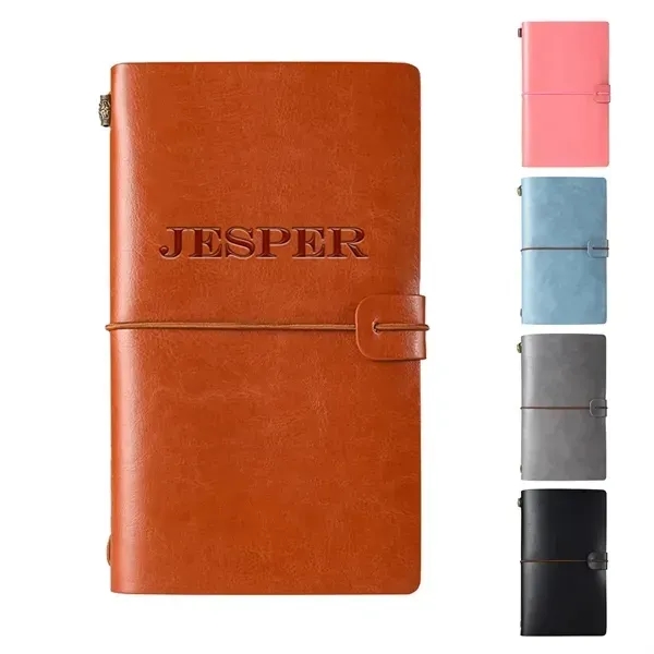 Vintage PU Leather Writing Notebook - Vintage PU Leather Writing Notebook - Image 0 of 4