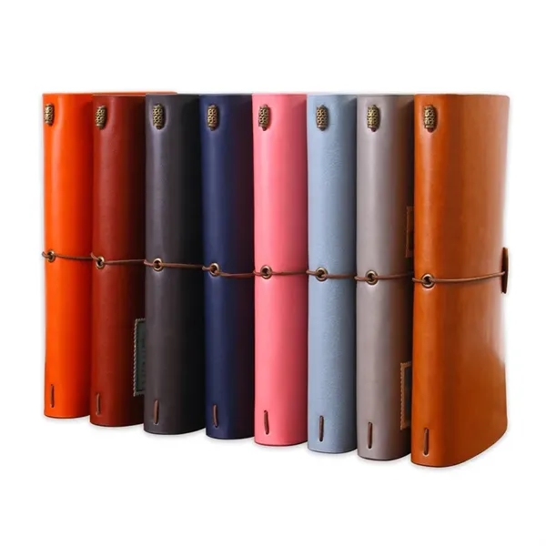 Vintage PU Leather Writing Notebook - Vintage PU Leather Writing Notebook - Image 1 of 4
