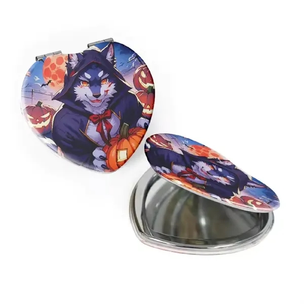 Heart Shape Folding Compact Mirror - Heart Shape Folding Compact Mirror - Image 0 of 4