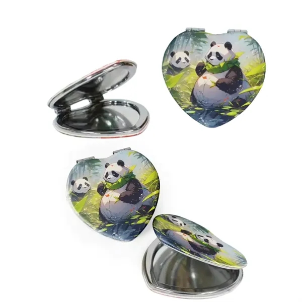 Heart Shape Folding Compact Mirror - Heart Shape Folding Compact Mirror - Image 1 of 4