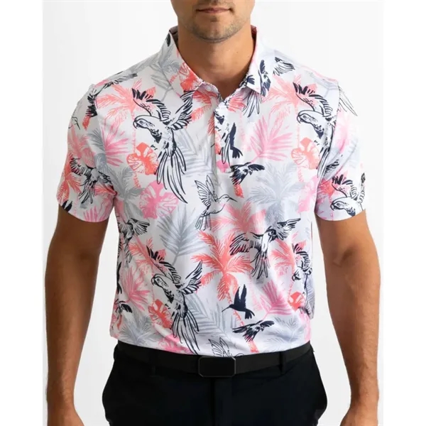 YATTA Golf® Blossom moisture wicking Golf Polo Shirt - YATTA Golf® Blossom moisture wicking Golf Polo Shirt - Image 1 of 11