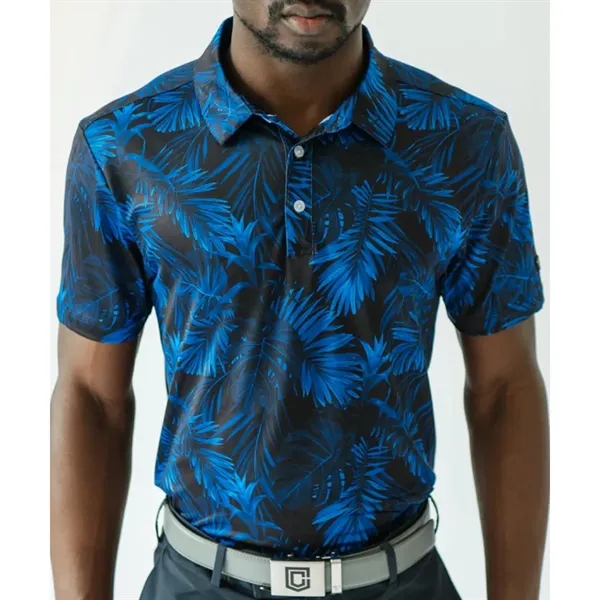 YATTA Golf® Blossom moisture wicking Golf Polo Shirt - YATTA Golf® Blossom moisture wicking Golf Polo Shirt - Image 6 of 11
