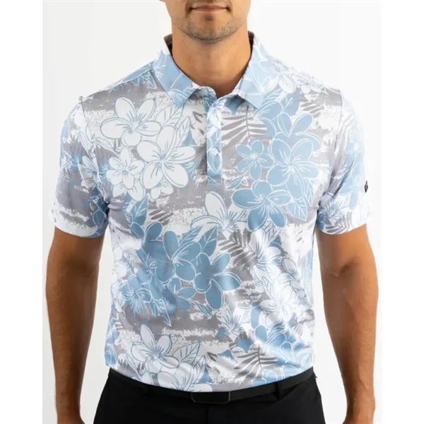 YATTA Golf® Blossom moisture wicking Golf Polo Shirt - YATTA Golf® Blossom moisture wicking Golf Polo Shirt - Image 11 of 11