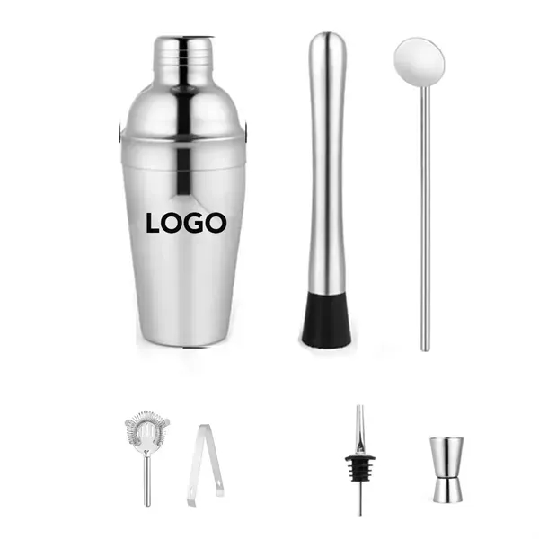 8-Piece Cocktail Shaker Set - 8-Piece Cocktail Shaker Set - Image 0 of 3