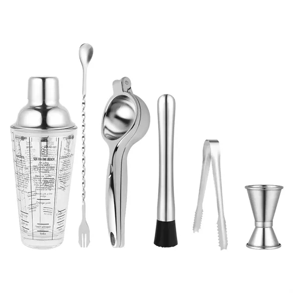 8-Piece Cocktail Shaker Set - 8-Piece Cocktail Shaker Set - Image 2 of 3