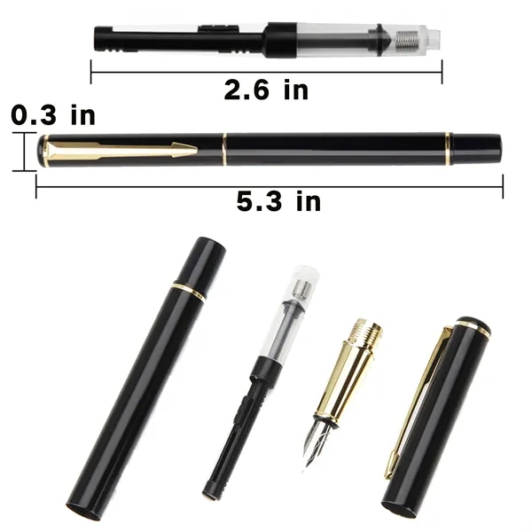 Metal Fountain Pen Set Business Writing Office Giveaway Gift - Metal Fountain Pen Set Business Writing Office Giveaway Gift - Image 1 of 22