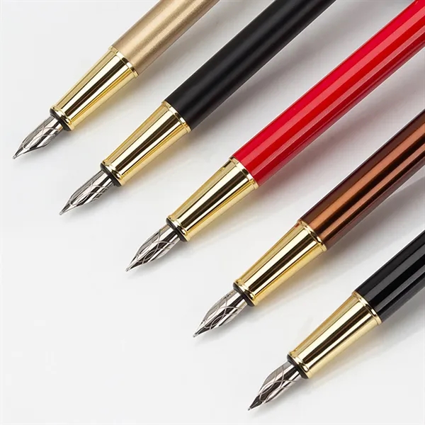 Metal Fountain Pen Set Business Writing Office Giveaway Gift - Metal Fountain Pen Set Business Writing Office Giveaway Gift - Image 2 of 22