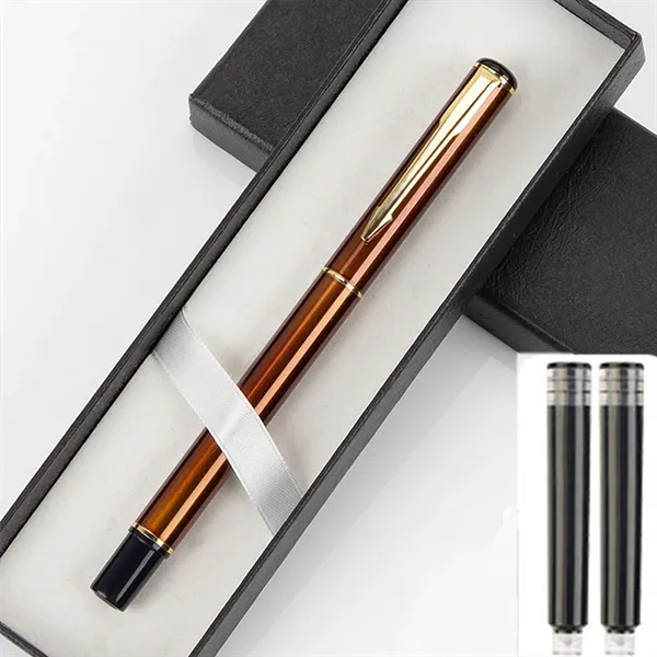 Metal Fountain Pen Set Business Writing Office Giveaway Gift - Metal Fountain Pen Set Business Writing Office Giveaway Gift - Image 7 of 22