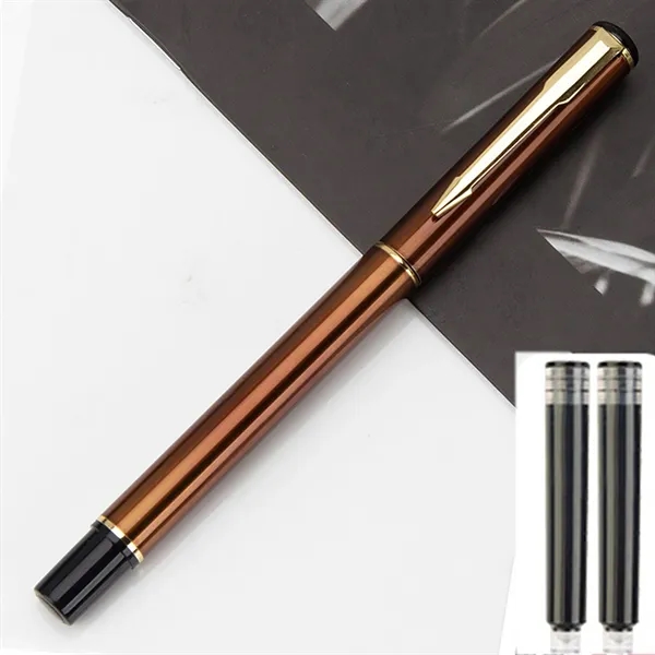 Metal Fountain Pen Set Business Writing Office Giveaway Gift - Metal Fountain Pen Set Business Writing Office Giveaway Gift - Image 8 of 22