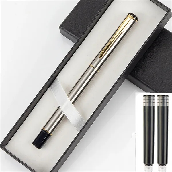 Metal Fountain Pen Set Business Writing Office Giveaway Gift - Metal Fountain Pen Set Business Writing Office Giveaway Gift - Image 19 of 22