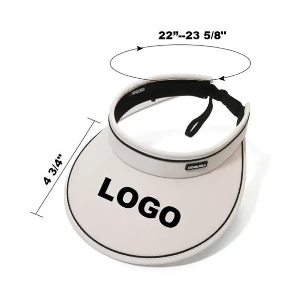 Foldable Wide Brim Sun Visor Hats Travel Beach Golf Cap - Foldable Wide Brim Sun Visor Hats Travel Beach Golf Cap - Image 3 of 3