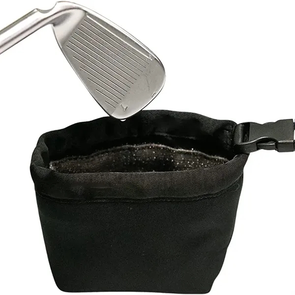 Portable Golf Club Cleaning Bag with Detachable Clip - Portable Golf Club Cleaning Bag with Detachable Clip - Image 1 of 6