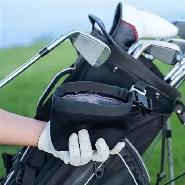 Portable Golf Club Cleaning Bag with Detachable Clip - Portable Golf Club Cleaning Bag with Detachable Clip - Image 6 of 6