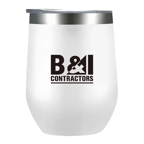 12 oz Vacuum Insulated Stainless Steel Wine Tumbler - 12 oz Vacuum Insulated Stainless Steel Wine Tumbler - Image 0 of 4