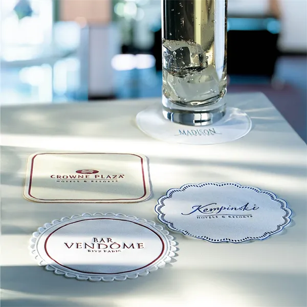 PE Foil Tissue Coasters 4" - PE Foil Tissue Coasters 4" - Image 0 of 0