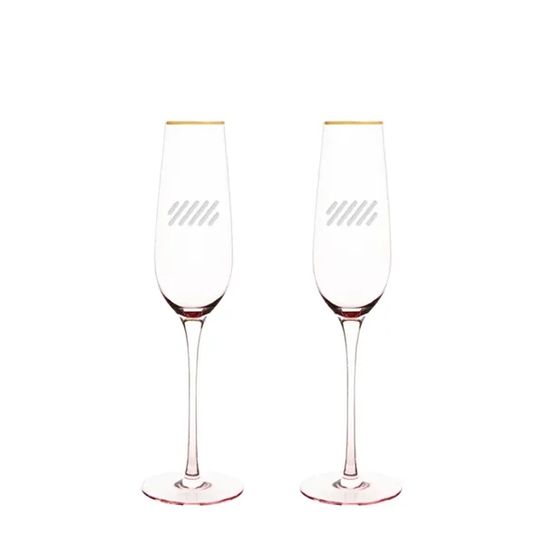 Twine Living Co. Gilded Stemmed 8 oz. Champagne Flute (set o - Twine Living Co. Gilded Stemmed 8 oz. Champagne Flute (set o - Image 0 of 4