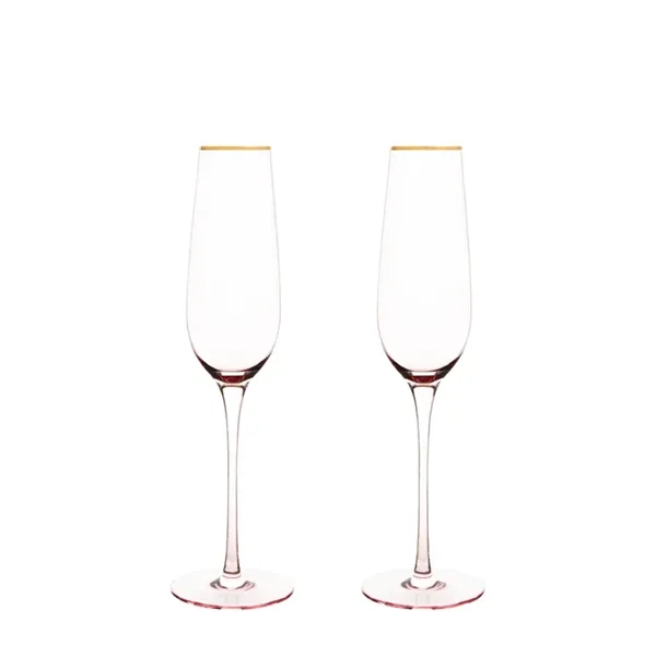 Twine Living Co. Gilded Stemmed 8 oz. Champagne Flute (set o - Twine Living Co. Gilded Stemmed 8 oz. Champagne Flute (set o - Image 1 of 4