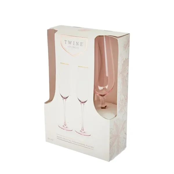 Twine Living Co. Gilded Stemmed 8 oz. Champagne Flute (set o - Twine Living Co. Gilded Stemmed 8 oz. Champagne Flute (set o - Image 3 of 4