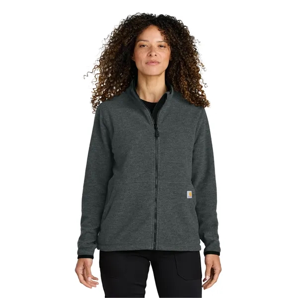 Carhartt Women's Textured Full-Zip Fleece Jacket - Carhartt Women's Textured Full-Zip Fleece Jacket - Image 1 of 13