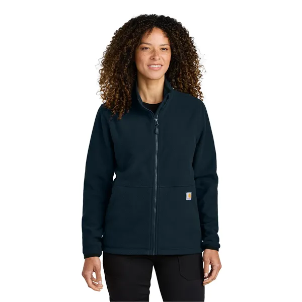 Carhartt Women's Textured Full-Zip Fleece Jacket - Carhartt Women's Textured Full-Zip Fleece Jacket - Image 2 of 13