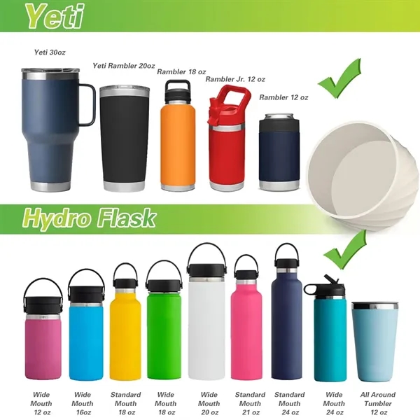 Silicone Heat-Resistant Cup Sleeve - Silicone Heat-Resistant Cup Sleeve - Image 1 of 4