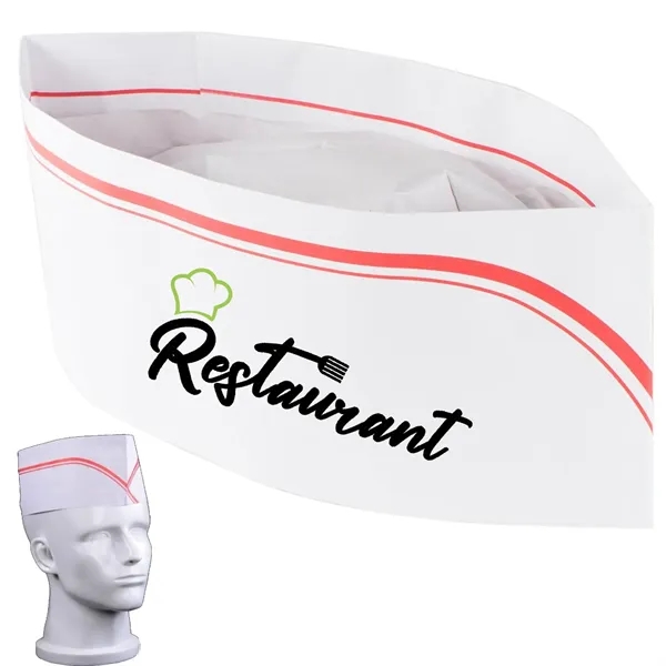 Disposable Paper Boat Shap Cooking Chef Cap - Disposable Paper Boat Shap Cooking Chef Cap - Image 0 of 5