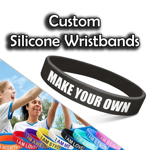 Silicone Wristbands Custom Logo & Message Available - Silicone Wristbands Custom Logo & Message Available - Image 0 of 1