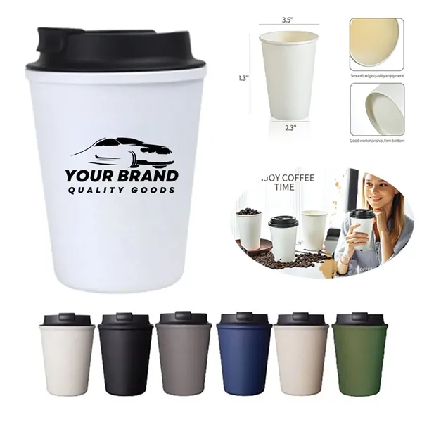 12oz. Reusable Coffee Mug With Lid Travel Plastic Cup - 12oz. Reusable Coffee Mug With Lid Travel Plastic Cup - Image 9 of 9
