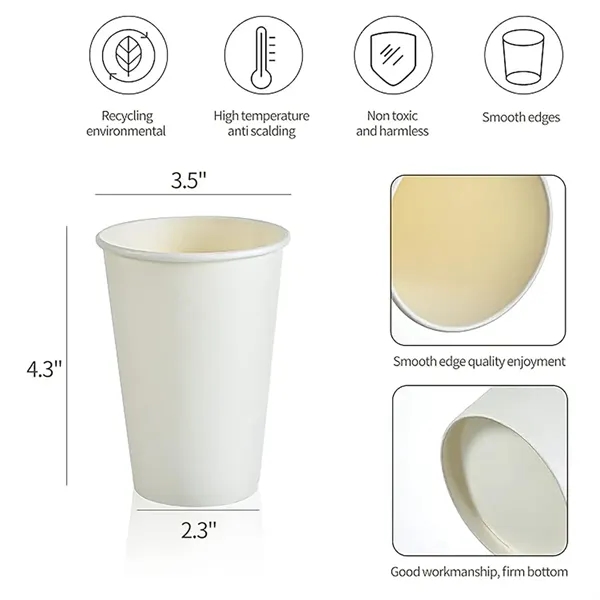 12oz. Reusable Coffee Mug With Lid Travel Plastic Cup - 12oz. Reusable Coffee Mug With Lid Travel Plastic Cup - Image 4 of 9