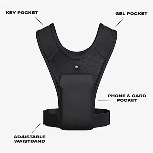 Waterproof Reflective Running Phone Holder Vest Chest - Waterproof Reflective Running Phone Holder Vest Chest - Image 1 of 3