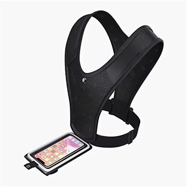 Waterproof Reflective Running Phone Holder Vest Chest - Waterproof Reflective Running Phone Holder Vest Chest - Image 2 of 3