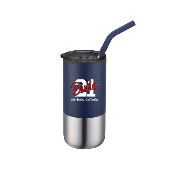 16 Oz Insulated Tumbler Double Wall With Straw - 16 Oz Insulated Tumbler Double Wall With Straw - Image 6 of 6