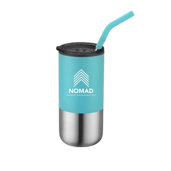 16 Oz Insulated Tumbler Double Wall With Straw - 16 Oz Insulated Tumbler Double Wall With Straw - Image 3 of 6