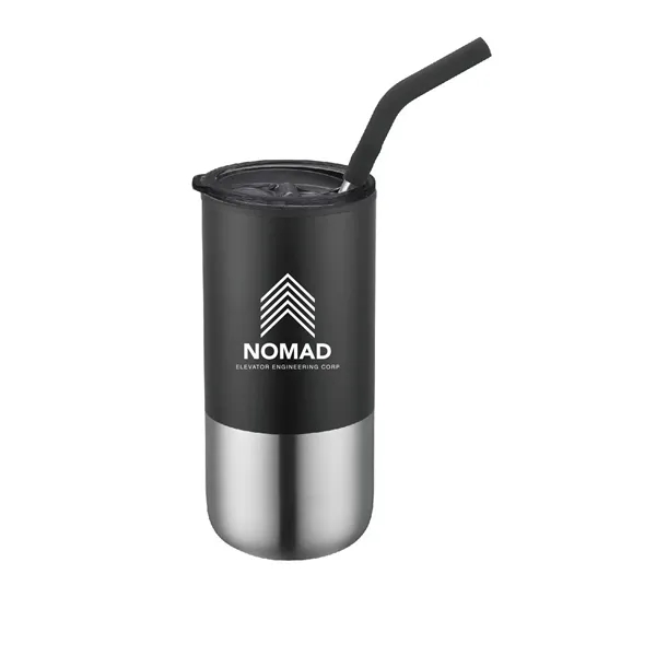 16 Oz Insulated Tumbler Double Wall With Straw - 16 Oz Insulated Tumbler Double Wall With Straw - Image 4 of 6