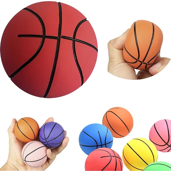 MOQ 50 Custom Mini Elastic Rubber Basketball