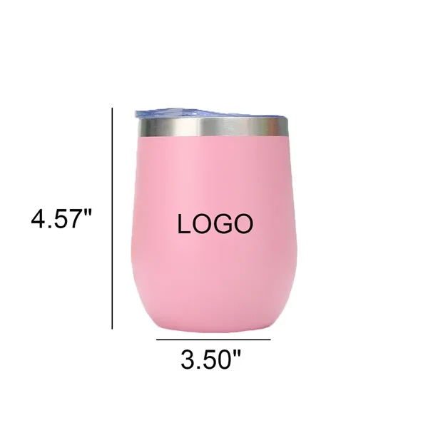 12 OZ Egg Shape Stainless Steel Thermos Cup - 12 OZ Egg Shape Stainless Steel Thermos Cup - Image 1 of 2