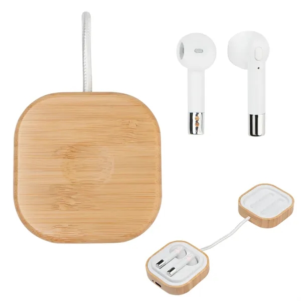 Bamboo Wireless Earbuds & Watch Charger - Bamboo Wireless Earbuds & Watch Charger - Image 4 of 4