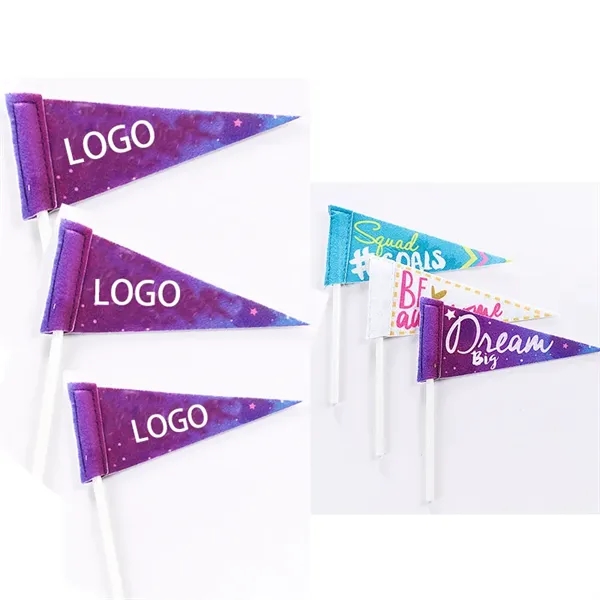Full Color Mini Felt Pennant - Full Color Mini Felt Pennant - Image 0 of 4