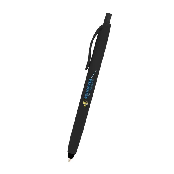 Zinnia Rubberized Pen With Stylus - Zinnia Rubberized Pen With Stylus - Image 8 of 19