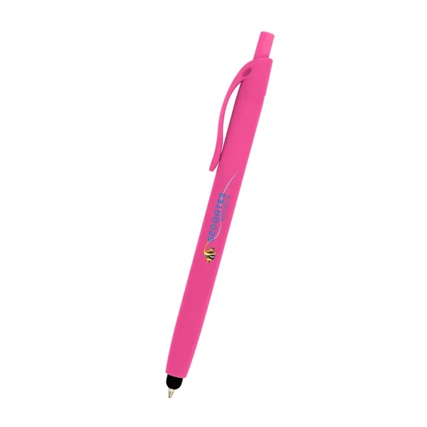 Zinnia Rubberized Pen With Stylus - Zinnia Rubberized Pen With Stylus - Image 13 of 19